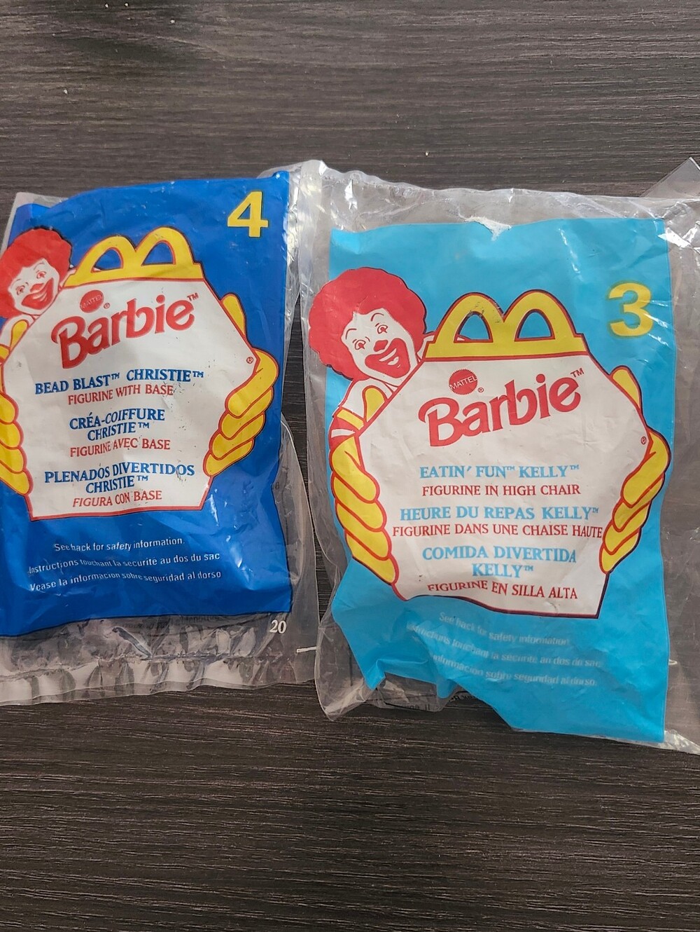 1998 McDonald’s Happy Meal Barbie #3 & #4 Figurine Sealed Lot of 2
